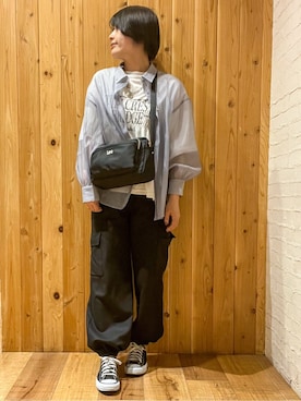 「Lee（リー）のアイテム（バッグ）」を使った、m.さん（レディース・160cm）の春コーディネート