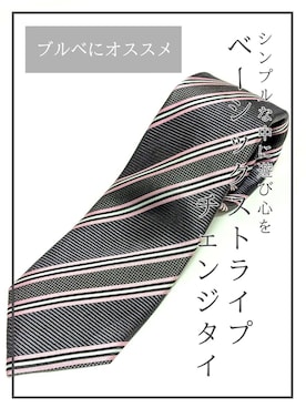 「TAKEO KIKUCHI（タケオキクチ）の【会話の増えるネクタイ】ベーシックストライプ　チェンジタイ（ネクタイ、グレー系）」を使った、yasuさん（メンズ・176cm）の冬コーディネート