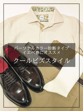 「TAKEO KIKUCHI（タケオキクチ）の【抗菌防臭／9色5サイズ展開】ハニカムメランジ ポロシャツ（ポロシャツ、ベージュ系）」を使った、yasuさん（メンズ・176cm）の夏コーディネート