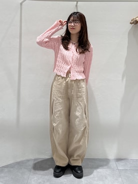 「w closet（ダブルクローゼット）のアイテム」を使った、mahoさん（レディース・162cm）の春コーディネート