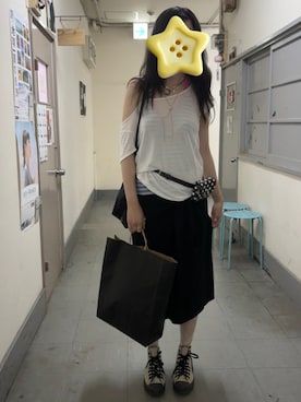 「H&M（エイチ・アンド・エム）のアイテム（アクセサリー）」を使った、hiiiuさん（レディース・168cm）の夏コーディネート