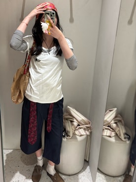 「GAP（ギャップ）のアイテム」を使った、hiiiuさん（レディース・168cm）の春コーディネート