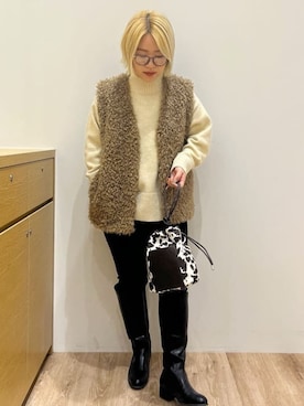 くーみーさん(レディース・153cm)の冬コーディネート