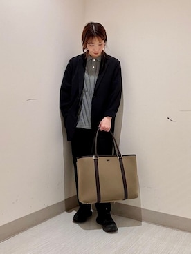 「tk.TAKEO KIKUCHI（ティーケータケオキクチ）のアイテム（トップス）」を使った、S.A.Oさん（レディース・158cm）の夏コーディネート