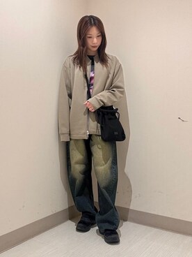 「tk.TAKEO KIKUCHI（ティーケータケオキクチ）のアイテム（ジャケット/アウター）」を使った、S.A.Oさん（レディース・158cm）の春コーディネート