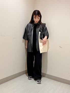 「tk.TAKEO KIKUCHI（ティーケータケオキクチ）のアイテム」を使った、S.A.Oさん（レディース・158cm）の夏コーディネート