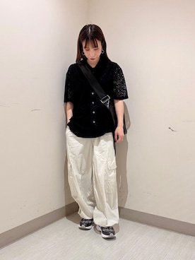 「tk.TAKEO KIKUCHI（ティーケータケオキクチ）のアイテム（トップス）」を使った、S.A.Oさん（レディース・158cm）の夏コーディネート
