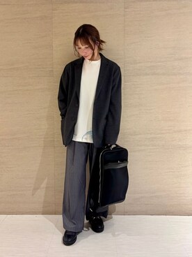 「tk.TAKEO KIKUCHI（ティーケータケオキクチ）のアイテム（ジャケット/アウター）」を使った、S.A.Oさん（レディース・158cm）の春コーディネート