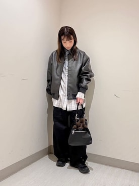 「tk.TAKEO KIKUCHI（ティーケータケオキクチ）のアイテム（ジャケット/アウター）」を使った、S.A.Oさん（レディース・157cm）の秋コーディネート