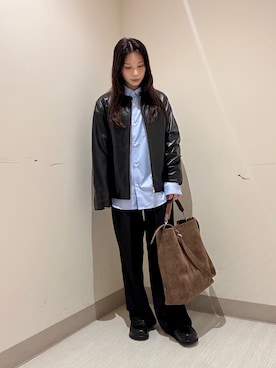 「tk.TAKEO KIKUCHI（ティーケータケオキクチ）のアイテム（ジャケット/アウター）」を使った、S.A.Oさん（レディース・157cm）の秋コーディネート