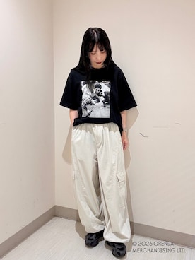 「tk.TAKEO KIKUCHI（ティーケータケオキクチ）のアイテム（トップス）」を使った、S.A.Oさん（レディース・158cm）の夏コーディネート