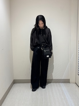 「tk.TAKEO KIKUCHI（ティーケータケオキクチ）のアイテム（パンツ）」を使った、S.A.Oさん（レディース・157cm）の秋コーディネート
