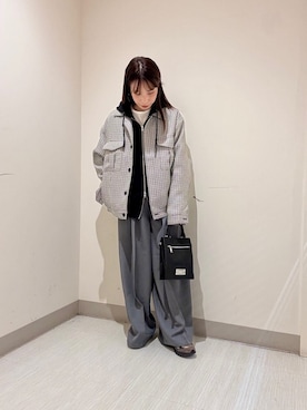 「tk.TAKEO KIKUCHI（ティーケータケオキクチ）のアイテム（ジャケット/アウター）」を使った、S.A.Oさん（レディース・157cm）の春コーディネート