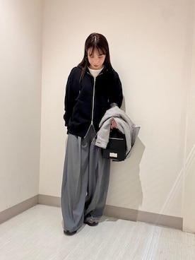 「tk.TAKEO KIKUCHI（ティーケータケオキクチ）のアイテム（ジャケット/アウター）」を使った、S.A.Oさん（レディース・157cm）の春コーディネート