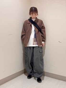 「tk.TAKEO KIKUCHI（ティーケータケオキクチ）のアイテム（ジャケット/アウター）」を使った、S.A.Oさん（レディース・157cm）の秋コーディネート