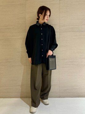 「tk.TAKEO KIKUCHI（ティーケータケオキクチ）のアイテム」を使った、S.A.Oさん（レディース・158cm）の秋コーディネート