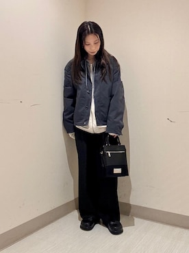 「tk.TAKEO KIKUCHI（ティーケータケオキクチ）のアイテム（ジャケット/アウター）」を使った、S.A.Oさん（レディース・157cm）の秋コーディネート