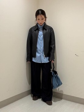「tk.TAKEO KIKUCHI（ティーケータケオキクチ）のアイテム（ジャケット/アウター）」を使った、S.A.Oさん（レディース・158cm）の春コーディネート