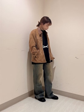 「tk.TAKEO KIKUCHI（ティーケータケオキクチ）のアイテム（ジャケット/アウター）」を使った、S.A.Oさん（レディース・157cm）の秋コーディネート