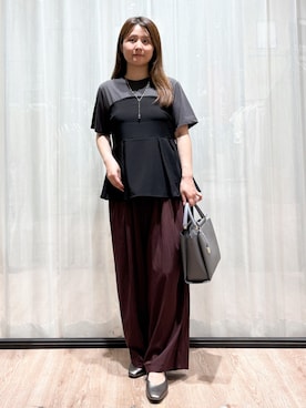 「OPAQUE.CLIP（オペークドットクリップ）のアイテム（Tシャツ/カットソー）」を使った、かなさん（レディース・160cm）の夏コーディネート