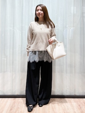 「TAKEO KIKUCHI（タケオキクチ）のアイテム」を使った、かなさん（レディース・159cm）の春コーディネート