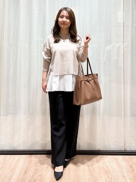 「THE SHOP TK （ザ ショップ ティーケー ）のアイテム」を使った、かなさん（レディース・159cm）の春コーディネート