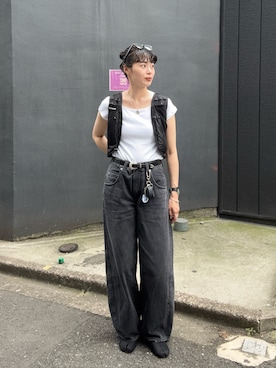 「GAP（ギャップ）のアイテム（トップス）」を使った、masumi  さん（レディース・167cm）の夏コーディネート