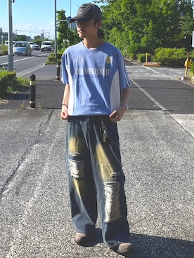 「A‘gem 9（エージェムナイン）のアイテム」を使った、A'GEM/9越谷レイクタウンさん（メンズ・170cm）の夏コーディネート