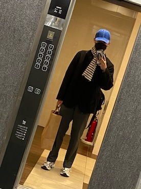 「ADER error（アーダーエラー）のアイテム（バッグ）」を使った、みんさん（メンズ・175cm）の冬コーディネート