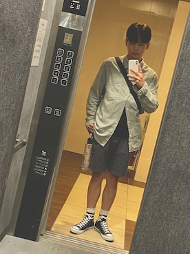 「ADER error（アーダーエラー）のアイテム（バッグ）」を使った、みんさん（メンズ・175cm）の夏コーディネート