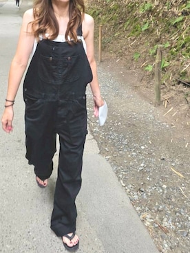 「アイテム（オールインワン・サロペット）」を使った、misaさん（レディース・165cm）の夏コーディネート