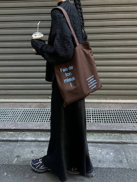 「アイテム（シュシュ）」を使った、ゆーかっちさん（レディース・172cm）の冬コーディネート