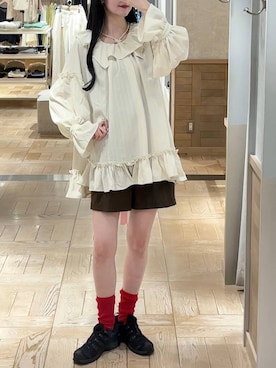 「アイテム（レッグウェア）」を使った、ゆーかっちさん（レディース・172cm）の夏コーディネート