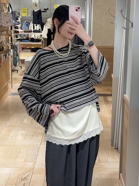 「アイテム（ヘアゴム）」を使った、ゆーかっちさん（レディース・172cm）の秋コーディネート