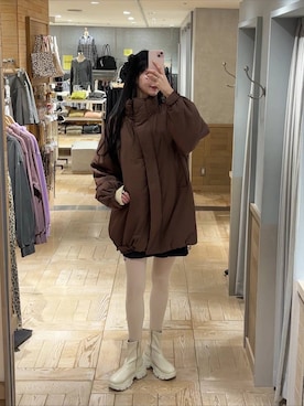 「アイテム（ブルゾン）」を使った、ゆーかっちさん（レディース・172cm）の秋コーディネート