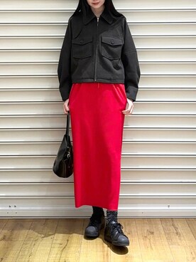 「LOWRYS FARM（ローリーズファーム）のアイテム（トートバッグ）」を使った、ゆーかっちさん（レディース・172cm）の冬コーディネート