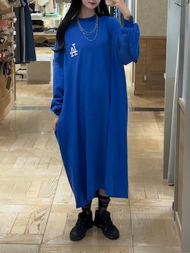 「アイテム（ワンピース）」を使った、ゆーかっちさん（レディース・172cm）の夏コーディネート