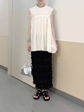 ゆーかっちさん（レディース・172cm）の夏コーディネート