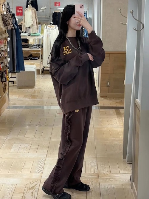 ローリーズファーム　MLBサイドフリルカットパンツ　ドジャース LOWRYS FARM｜MLBサイドフリルカットパンツ | Rakuten Fashion