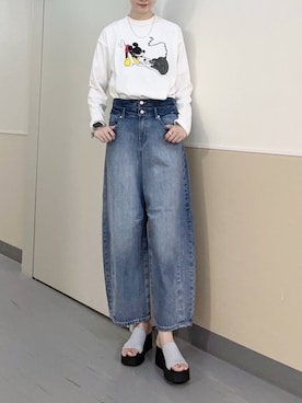 「アイテム（サンダル）」を使った、ゆーかっちさん（レディース・172cm）の夏コーディネート