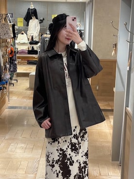 「アイテム（カバーオール）」を使った、ゆーかっちさん（レディース・172cm）の秋コーディネート