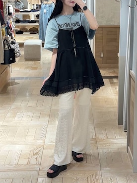 「アイテム（ワンピース）」を使った、ゆーかっちさん（レディース・172cm）の夏コーディネート