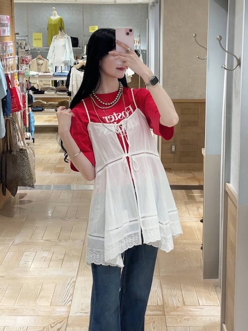 2WAYコットンレースミニワンピース 492572（ワンピース