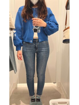 「blue」｜「アイテム（PC・スマホグッズ/家電）」を使った、kayiiiiさん（レディース・168cm）の春コーディネート
