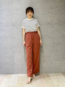 「ナローサンダル」｜hiroさん（レディース・157cm）の夏コーディネート