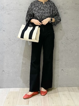 「シンフルコーデ」｜「アイテム（バレエシューズ）」を使った、hiroさん（レディース・157cm）の夏コーディネート