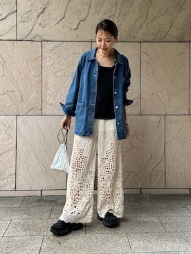 「ulu（ウル）のアイテム」を使った、maiさん（レディース・165cm）の春コーディネート