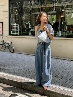 「ulu（ウル）のアイテム」を使った、maiさん（レディース・165cm）の春コーディネート