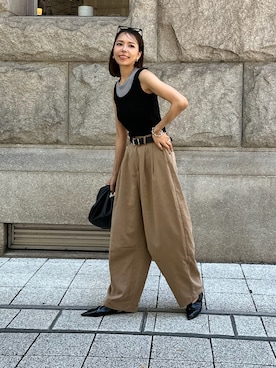 「ulu（ウル）のアイテム」を使った、maiさん（レディース・165cm）の夏コーディネート