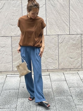「TATRAS CONCEPT STORE（タトラスコンセプトストア）のアイテム（サンダル）」を使った、maiさん（レディース・165cm）の夏コーディネート